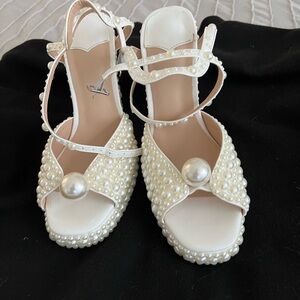 Pearl bridal Heels